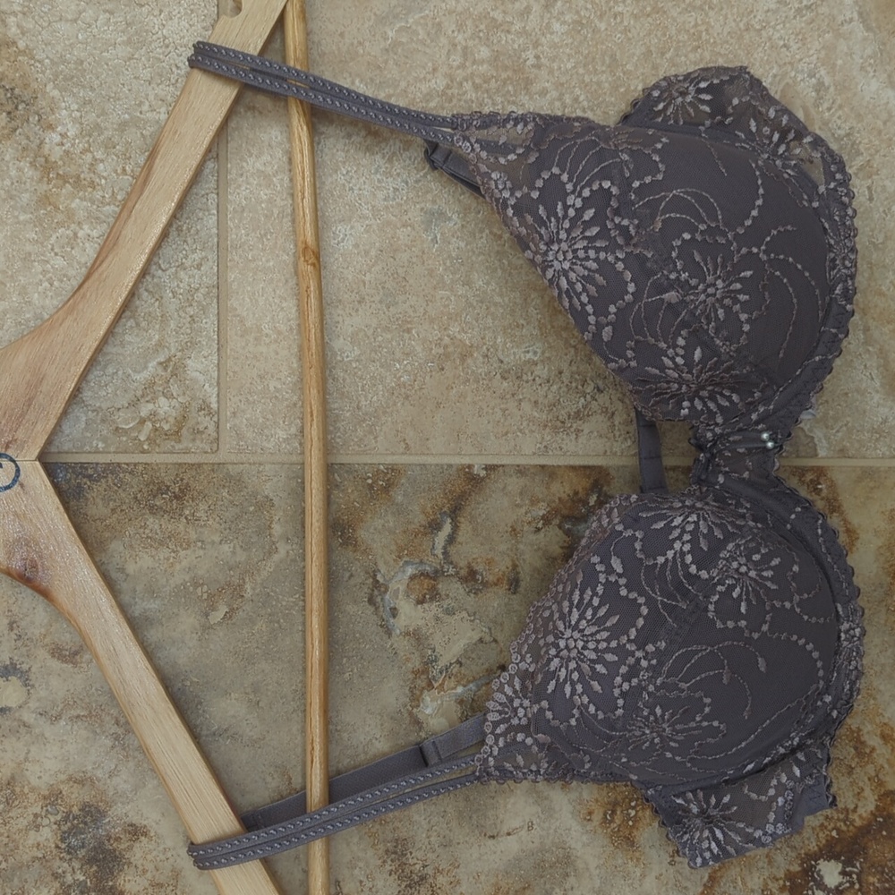 36C Gray / Beige Marie Jo Lace Bra